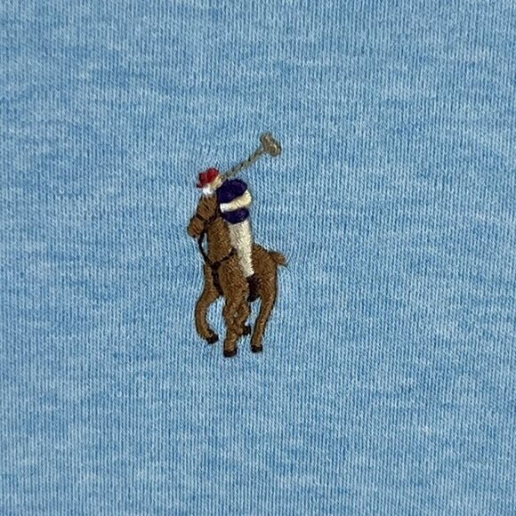 Ralph Lauren Polo Mens 4XLT Light Blue Short Sleeve Polo Shirt Golf Quiet Luxury - Picture 4 of 14